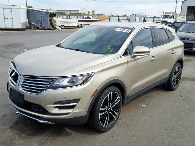 5LMTJ3DHXHUL02436 - 2017 LINCOLN MKC RESERV GOLD photo 2