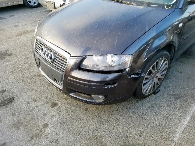 WAUNE78P98A180521 - 2008 AUDI A3 2.0 PRE GRAY photo 9