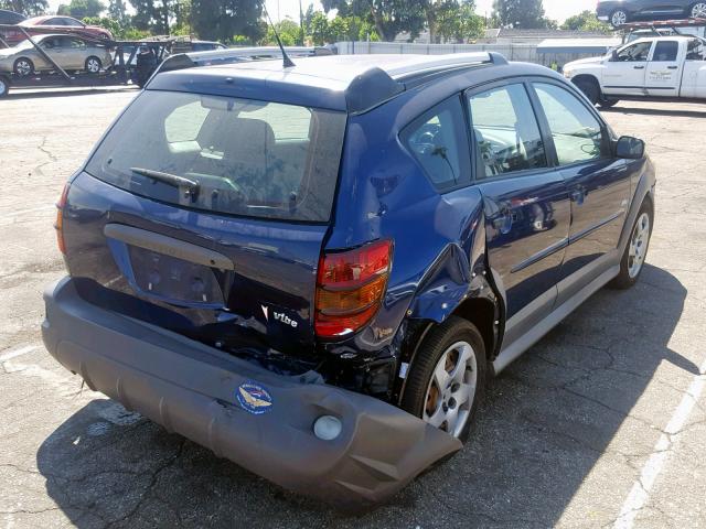 5Y2SL63805Z467796 - 2005 PONTIAC VIBE BLUE photo 4