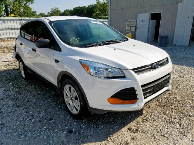 1FMCU0F70DUB55003 - 2013 FORD ESCAPE S WHITE photo 1