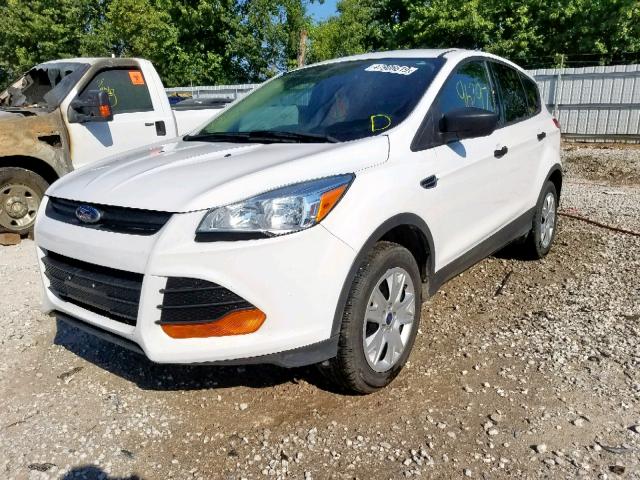 1FMCU0F70DUB55003 - 2013 FORD ESCAPE S WHITE photo 2