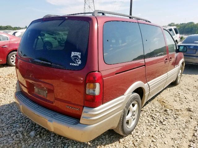 1GMDX03E42D264933 - 2002 PONTIAC MONTANA RED photo 4