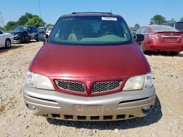 1GMDX03E42D264933 - 2002 PONTIAC MONTANA RED photo 9