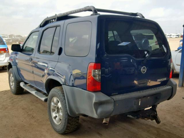 5N1ED28Y34C671596 - 2004 NISSAN XTERRA XE BLUE photo 3