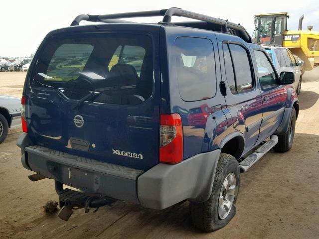 5N1ED28Y34C671596 - 2004 NISSAN XTERRA XE BLUE photo 4