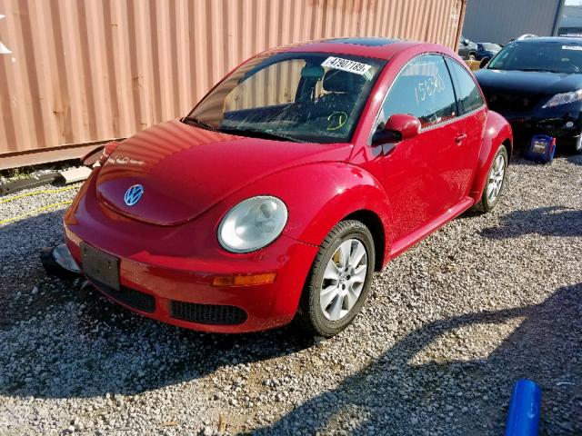 3VWRW3AG2AM034732 - 2010 VOLKSWAGEN NEW BEETLE წითელი ფოტო 2