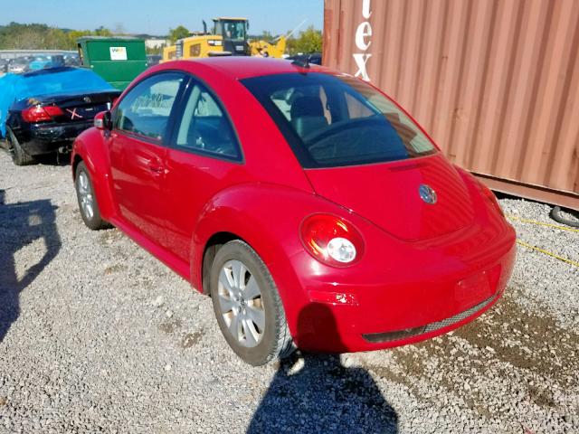 3VWRW3AG2AM034732 - 2010 VOLKSWAGEN NEW BEETLE წითელი ფოტო 3
