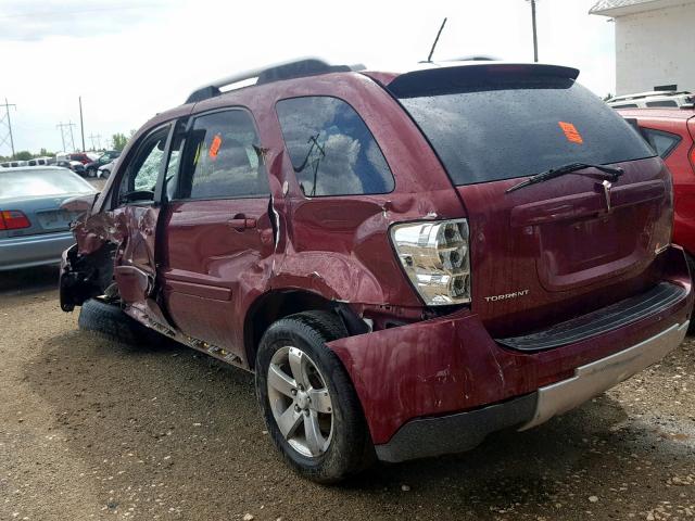 2CKDL33F686055106 - 2008 PONTIAC TORRENT RED photo 3