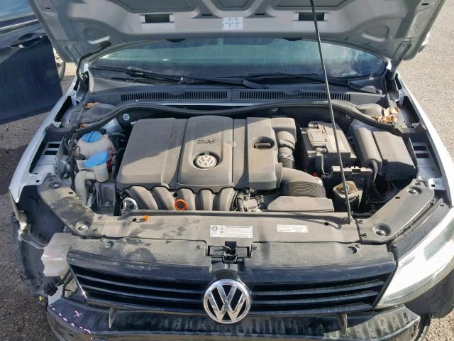 3VWDP7AJ7CM420950 - 2012 VOLKSWAGEN JETTA SE SILVER photo 7