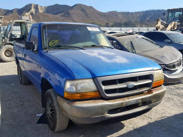 1FTYR10C7XPA01897 - 1999 FORD RANGER BLUE photo 1