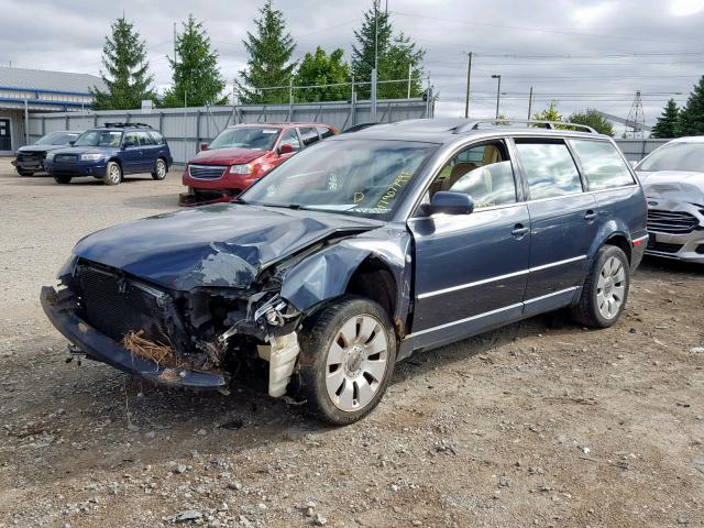 WVWVD63B51E258514 - 2001 VOLKSWAGEN PASSAT GLS GRAY photo 2