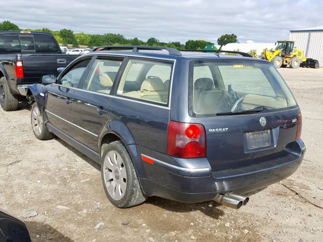 WVWVD63B51E258514 - 2001 VOLKSWAGEN PASSAT GLS GRAY photo 3