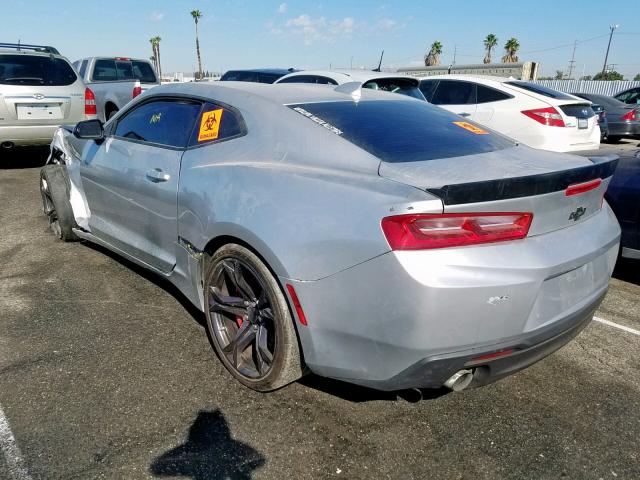 1G1FE1R7XJ0164528 - 2018 CHEVROLET CAMARO SS SILVER photo 3