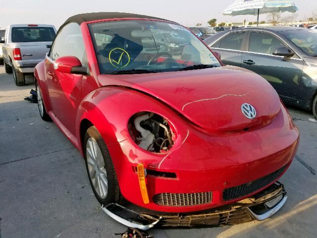 3VWRF31Y58M407975 - 2008 VOLKSWAGEN NEW BEETLE RED photo 1