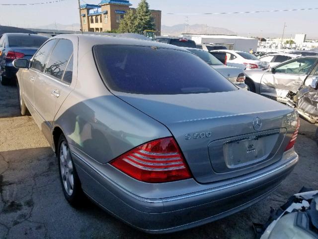 WDBNG84J15A458374 - 2005 MERCEDES-BENZ S 500 4MAT SILVER photo 3