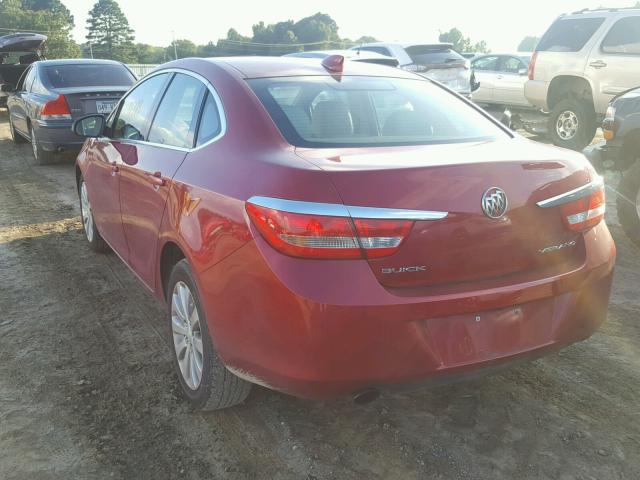 1G4PP5SK6F4185562 - 2015 BUICK VERANO RED photo 3