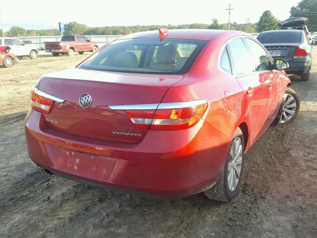 1G4PP5SK6F4185562 - 2015 BUICK VERANO RED photo 4