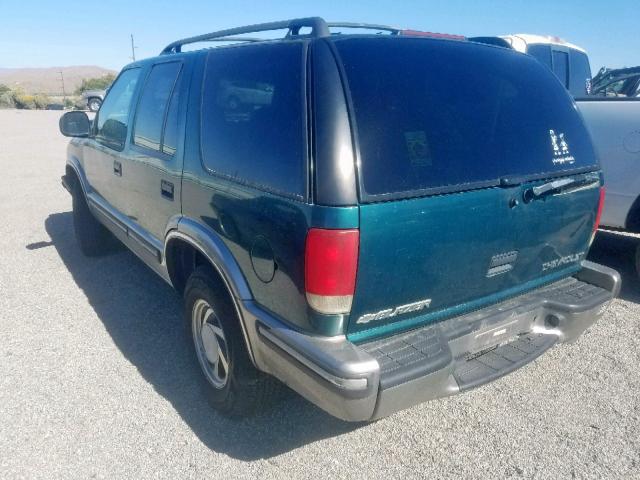 1GNDT13W5W2278279 - 1998 CHEVROLET BLAZER GREEN photo 3