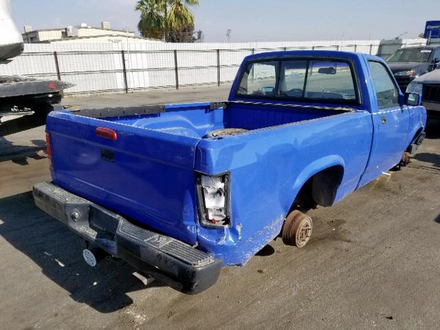 1B7FL26X1TW708406 - 1996 DODGE DAKOTA BLUE photo 4