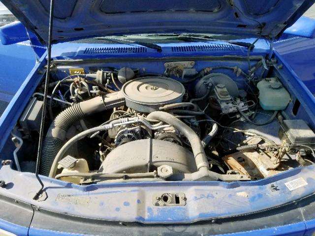 1B7FL26X1TW708406 - 1996 DODGE DAKOTA BLUE photo 7