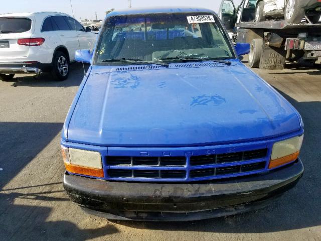 1B7FL26X1TW708406 - 1996 DODGE DAKOTA BLUE photo 9