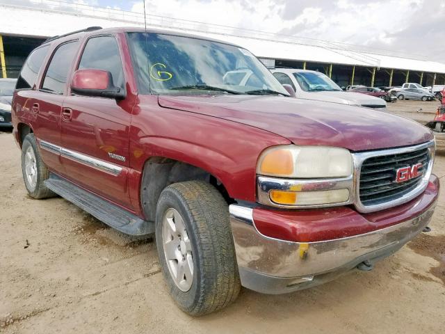 1GKEK13T91J196547 - 2001 GMC YUKON MAROON photo 1