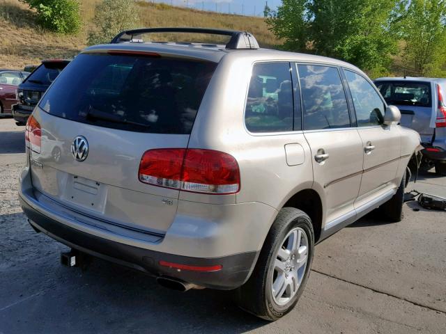 WVGEM77L84D080614 - 2004 VOLKSWAGEN TOUAREG 4. GOLD photo 4