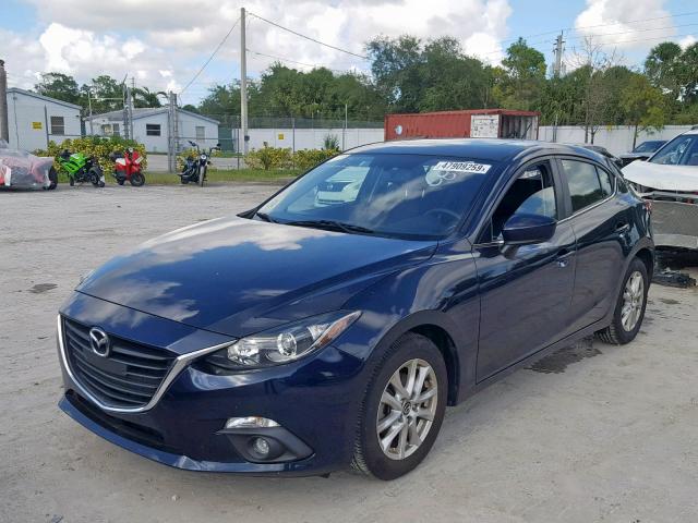 3MZBM1L76GM286839 - 2016 MAZDA 3 TOURING BLUE photo 2