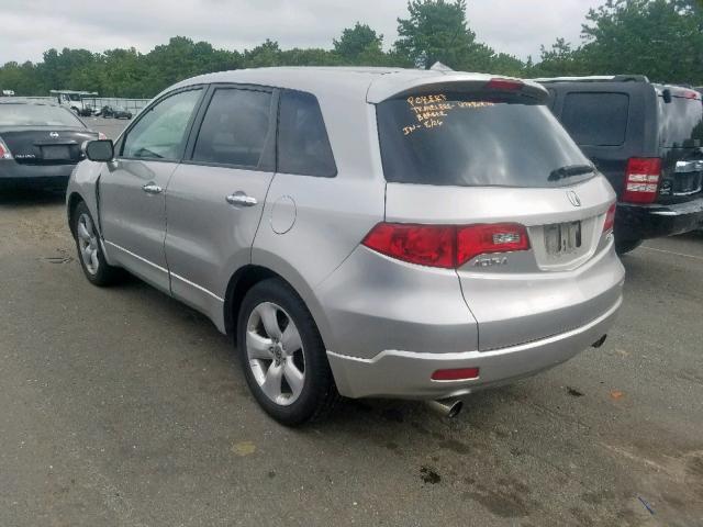 5J8TB18239A001896 - 2009 ACURA RDX SILVER photo 3