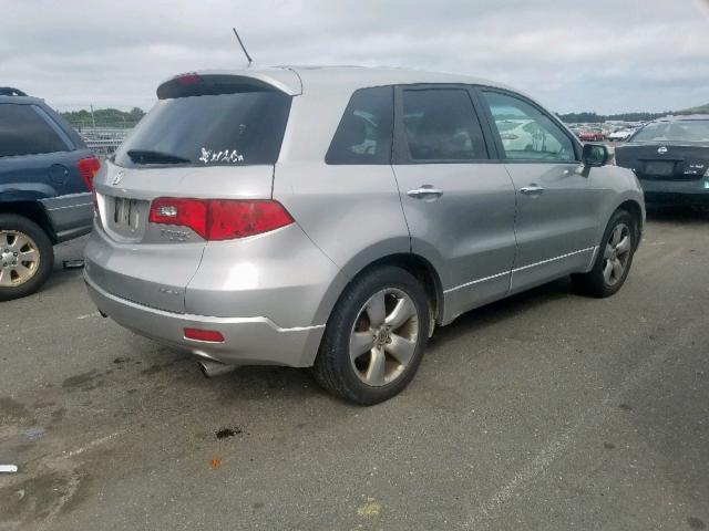 5J8TB18239A001896 - 2009 ACURA RDX SILVER photo 4