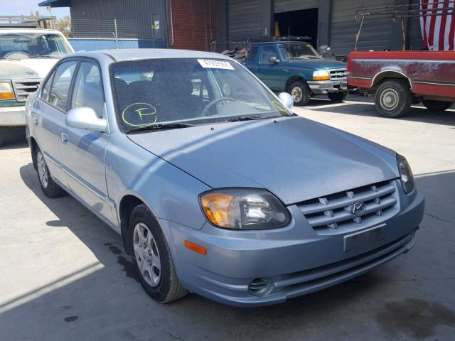 KMHCG45CX5U663364 - 2005 HYUNDAI ACCENT GL BLUE photo 1