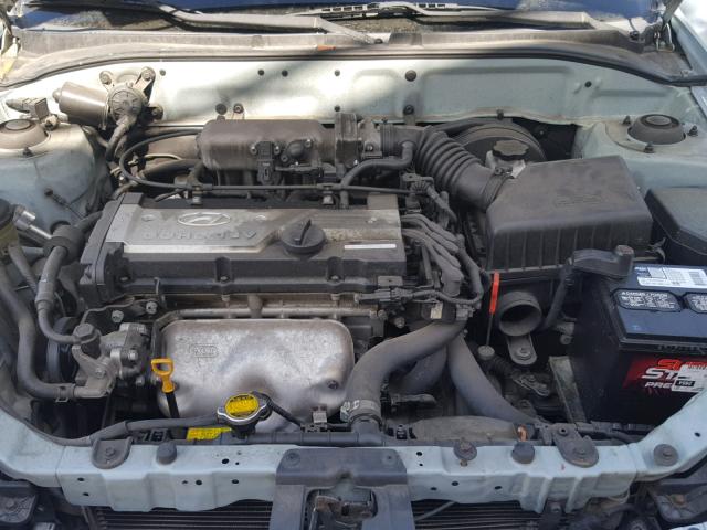 KMHCG45CX5U663364 - 2005 HYUNDAI ACCENT GL BLUE photo 7