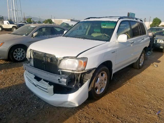 JTEEP21A970191198 - 2007 TOYOTA HIGHLANDER WHITE photo 2