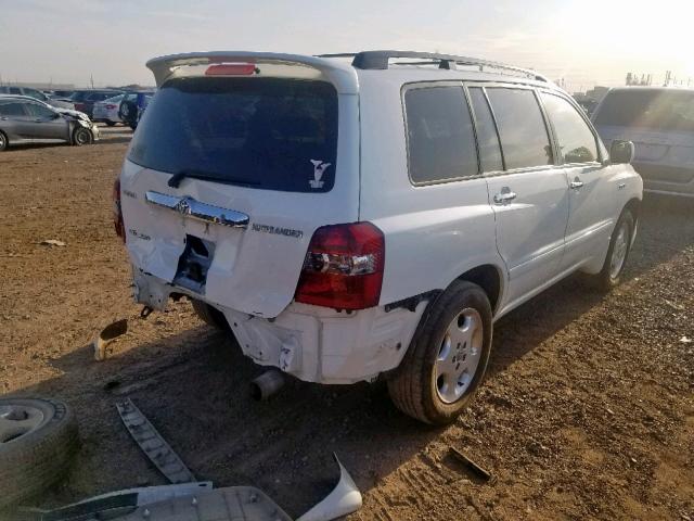 JTEEP21A970191198 - 2007 TOYOTA HIGHLANDER WHITE photo 4