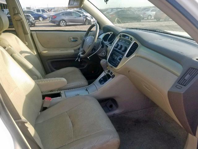 JTEEP21A970191198 - 2007 TOYOTA HIGHLANDER WHITE photo 5