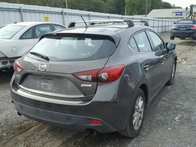 JM1BM1L79E1171553 - 2014 MAZDA 3 TOURING GRAY photo 4