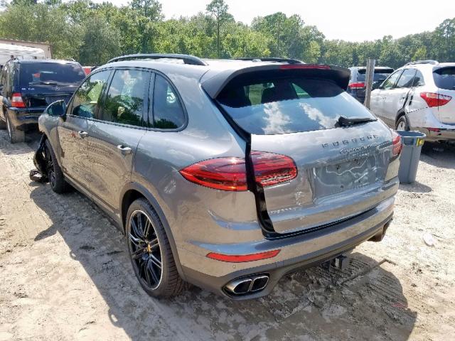 WP1AC2A27HLA92997 - 2017 PORSCHE CAYENNE TU GRAY photo 3