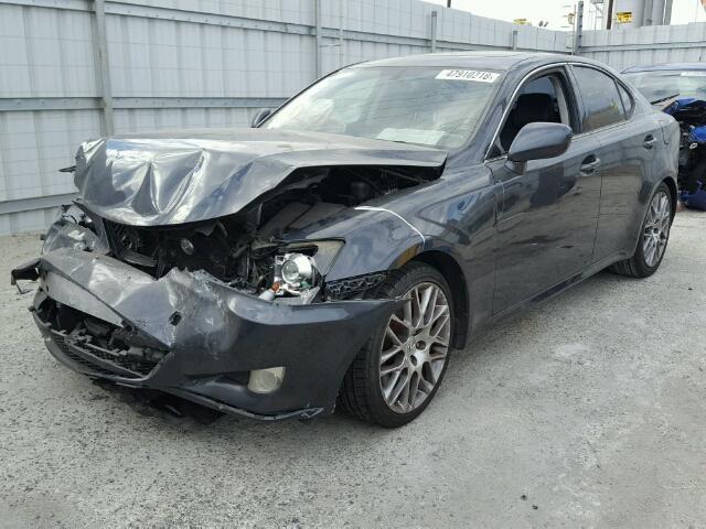 JTHBE262465008787 - 2006 LEXUS IS 350 GRAY photo 2