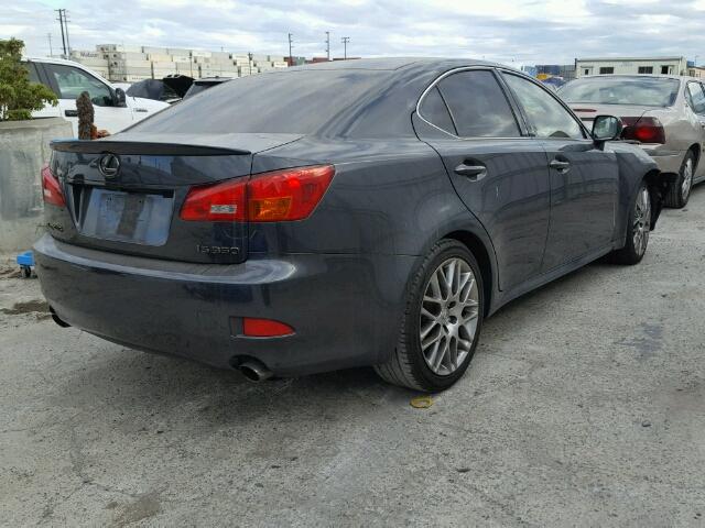 JTHBE262465008787 - 2006 LEXUS IS 350 GRAY photo 4