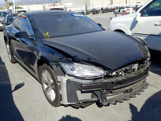 5YJSA1E14FF116177 - 2015 TESLA MODEL S أسود صورة 1