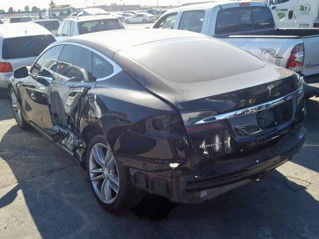 5YJSA1E14FF116177 - 2015 TESLA MODEL S أسود صورة 3