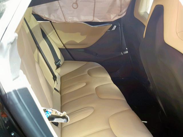 5YJSA1E14FF116177 - 2015 TESLA MODEL S أسود صورة 6