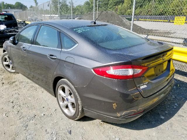 3FA6P0G75GR338406 - 2016 FORD FUSION S GRAY photo 3