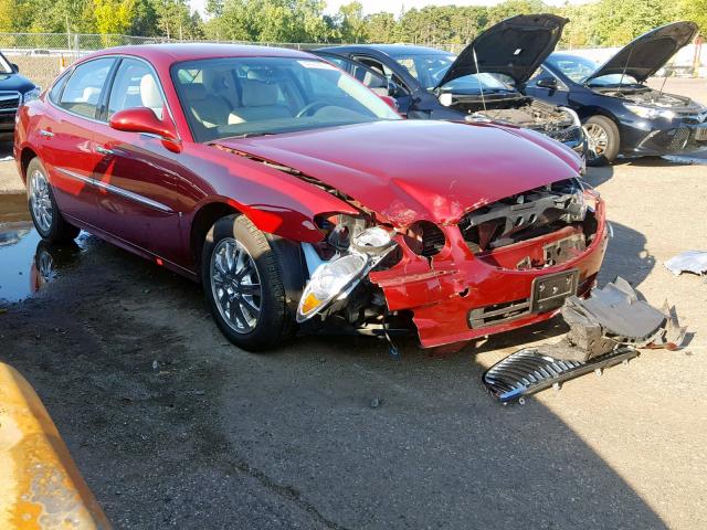 2G4WD582X81135015 - 2008 BUICK LACROSSE C RED photo 1