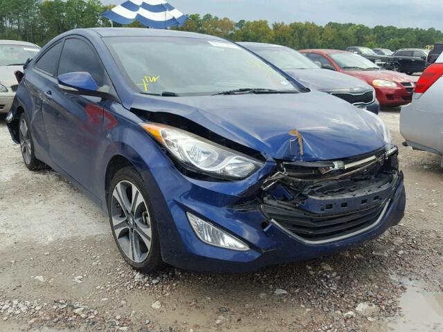 KMHDH6AE7DU006881 - 2013 HYUNDAI ELANTRA CO BLUE photo 1