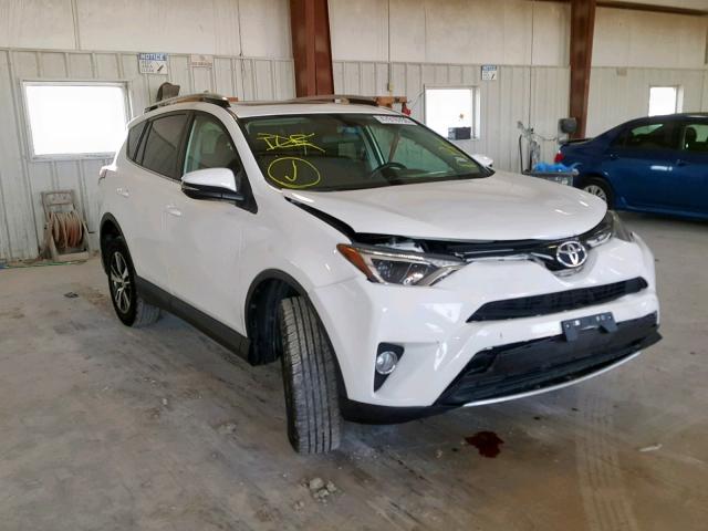 2T3WFREV6GW255033 - 2016 TOYOTA RAV4 XLE WHITE photo 1