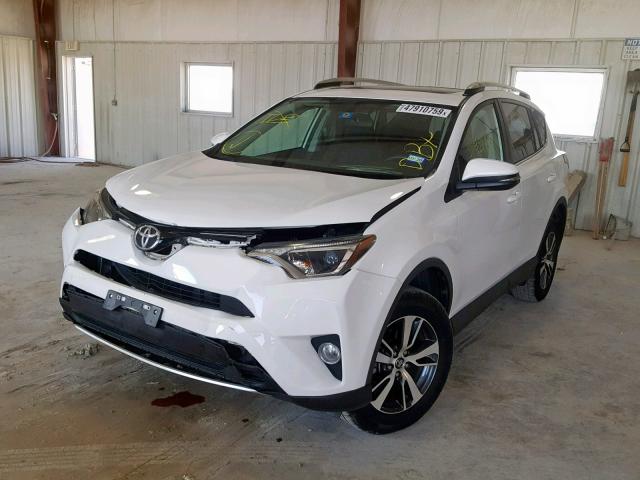 2T3WFREV6GW255033 - 2016 TOYOTA RAV4 XLE WHITE photo 2