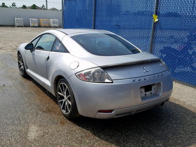 4A3AK24F38E039041 - 2008 MITSUBISHI ECLIPSE GS GRAY photo 3