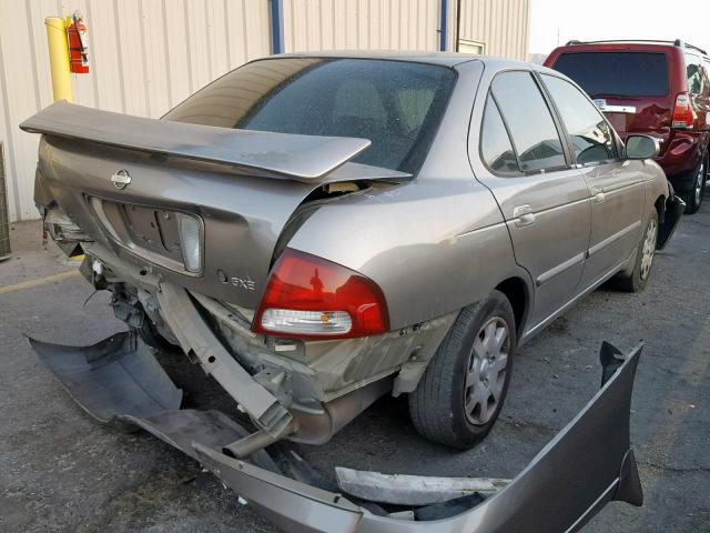 3N1CB51D61L491588 - 2001 NISSAN SENTRA XE BROWN photo 4