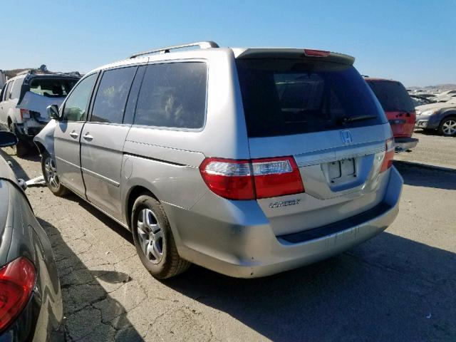 5FNRL38476B441898 - 2006 HONDA ODYSSEY EX SILVER photo 3